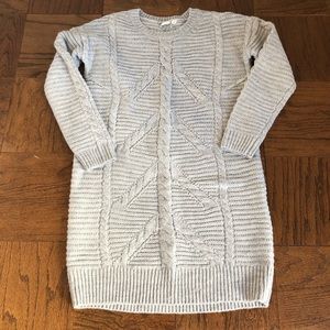 GAP Grey Cable Sweater Dress XS